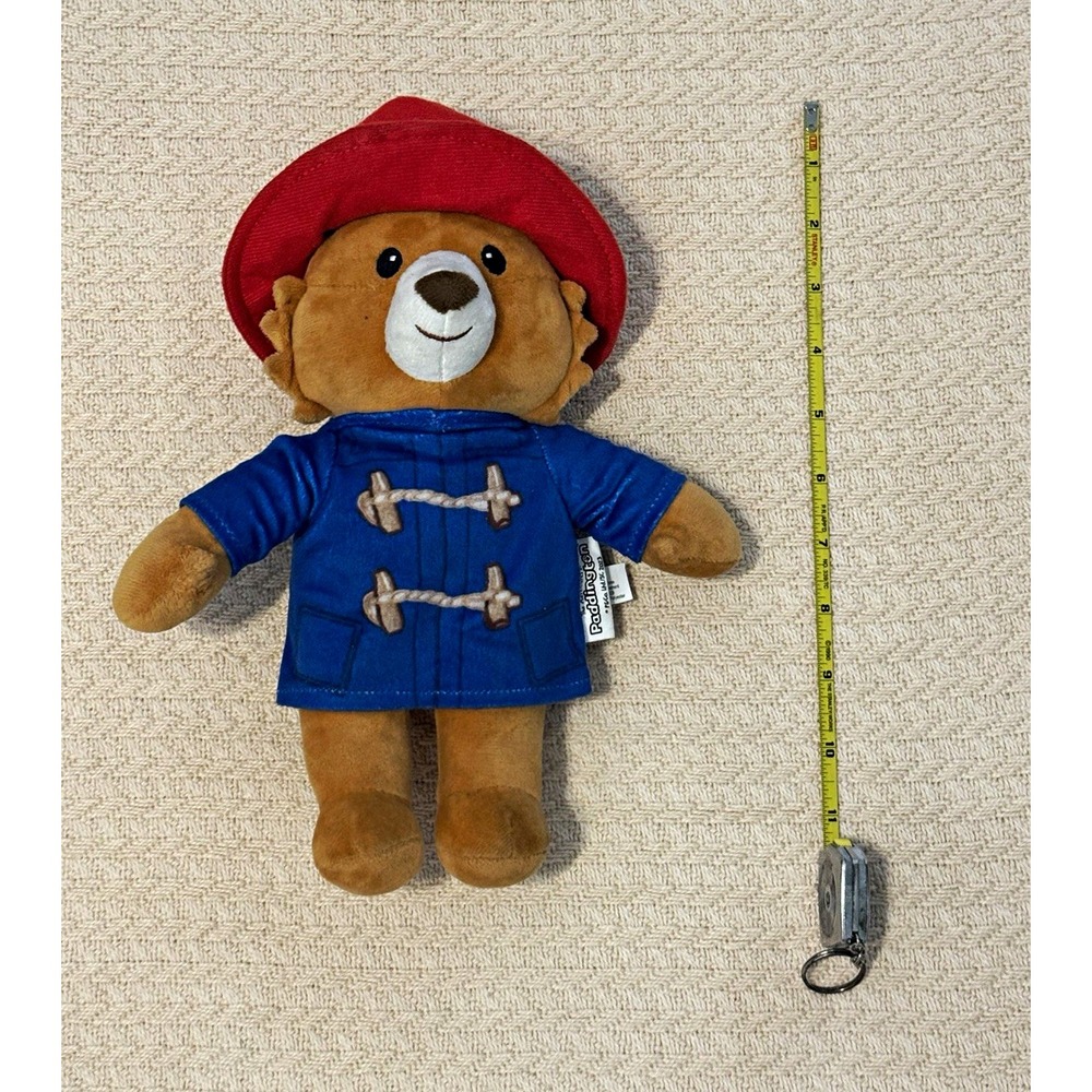 The Adventures of Paddington Bear Plush 2023 10" Red Hat Blue Coat Stuffed Toy